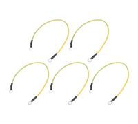 sourcing map Lot de 5 câbles de mise à la terre ESD de 20 cm de long, câble de terre antistatique pour éliminer les conducteurs électrostatiques, jaune, vert