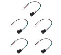 sourcing map Lot de 5 câbles d'extension de type C femelle à 4 broches, 5 V 3 A, prise femelle USB-C vers PH2.0 étanche, câble d'extension avec couvercle pour PC, lampes LED, ordinateur portable de