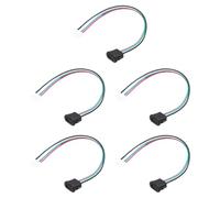 sourcing map Lot de 5 câbles d'extension de type C femelle à 4 broches, 5 V 3 A, prise femelle USB-C vers PH2.0 étanche, câble d'extension pour PC, lampes LED, ordinateur portable de 15,2 cm