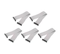 sourcing map Lot de 5 câbles plats IDC à 30 broches, pas de 2,54 mm, longueur de 30 cm, double connecteur femelle FC vers FC, câble plat pour électronique industrielle, gris