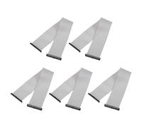 sourcing map Lot de 5 câbles plats IDC à 40 broches, pas de 2 mm, longueur 30 cm de long FC vers FC double connecteur femelle pour électronique industrielle, gris