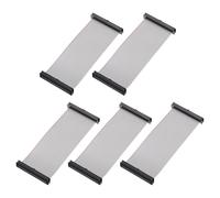 sourcing map Lot de 5 câbles plats IDC à 40 broches, pas de 2 mm, longueur de 10 cm, double connecteur femelle FC vers FC, câble plat pour électronique industrielle, gris