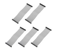sourcing map Lot de 5 câbles plats IDC à 40 broches, pas de 2 mm, longueur de 15 cm, double connecteur femelle FC vers FC pour électronique industrielle, gris