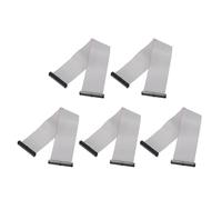 sourcing map Lot de 5 câbles plats IDC à 40 broches, pas de 2 mm, longueur de 25 cm de long FC vers FC double connecteur femelle pour électronique industrielle, gris