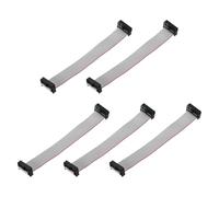 sourcing map Lot de 5 câbles plats IDC, pas de 2,54 mm, largeur 20 mm, longueur 15 cm 16 broches FC vers FC pour PC, écrans LED