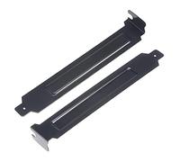 sourcing map Lot de 5 caches de fente PCI avec vis pour boîtier PC Noir