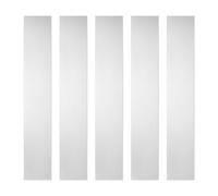 sourcing map Lot de 5 cales en acier inoxydable, 2,5 cm de large, 15,2 cm de long, 0,02 mm d'épaisseur, cales plates résistantes à la corrosion pour nivellement, bande de garniture de remplissage