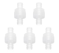 sourcing map Lot de 5 clapets anti-retour, 15 mm de diamètre - Connecteur de tuyau en plastique PP - Pour pompe de réservoir de gaz, liquide, air, eau