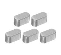 sourcing map Lot de 5 clés rondes en forme de plume, 6 x 6 x 12 mm en acier au carbone, rainure de clavette de machine pour connexion de fixation de type arbre