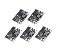 sourcing map Lot de 5 convertisseurs de tension réglables 3,7 V à 12 V 1 A avec vis hexagonales, écrous, dissipateurs de chaleur pour le réglage de la puissance des transformateurs de puissance