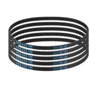 sourcing map Lot de 5 courroies de distribution HTD-3M en caoutchouc 114 dents, pas de 342 mm de longueur x 6 mm de largeur x 2,4 mm de hauteur, poulie à boucle fermée