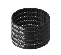 sourcing map Lot de 5 courroies de distribution HTD-3M en caoutchouc 48 dents, pas de 144 mm de longueur x 6 mm de largeur x 2,4 mm de hauteur, poulie à boucle fermée