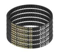 sourcing map Lot de 5 courroies de distribution HTD-3M en caoutchouc 70 dents, pas de 210 mm de longueur x 6 mm de largeur x 2,4 mm de hauteur, poulie à boucle fermée