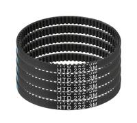 sourcing map Lot de 5 courroies de distribution HTD-3M en caoutchouc 74 dents, pas de 222 mm de longueur x 6 mm de largeur x 2,4 mm de hauteur, poulie à boucle fermée