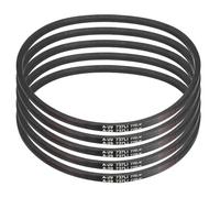 sourcing map Lot de 5 courroies en caoutchouc enveloppées A29, section A, 78,7 cm de circonférence extérieure x 1,3 cm de largeur x 0,8 cm d'épaisseur, courroie de transmission d'énergie industrielle