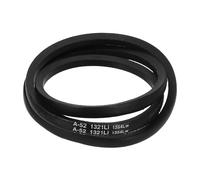 sourcing map Lot de 5 courroies en caoutchouc enveloppées A52, section A, 137,2 cm de circonférence extérieure x 1,3 cm de largeur x 0,8 cm d'épaisseur, courroie de transmission d'énergie industrielle