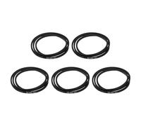 sourcing map Lot de 5 courroies en caoutchouc enveloppées A80, section A, 208,3 cm de circonférence extérieure x 1,3 cm de largeur x 0,8 cm d'épaisseur, courroie de transmission d'énergie industrielle