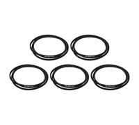 sourcing map Lot de 5 courroies en caoutchouc enveloppées A89, section A, 231,1 cm de circonférence extérieure x 1,3 cm de largeur x 0,8 cm d'épaisseur, courroie de transmission d'énergie industrielle