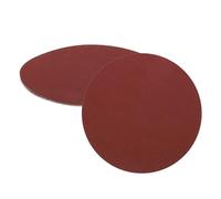 sourcing map Lot de 5 disques abrasifs PSA de 20,3 cm, grains 1000 en oxyde d'aluminium, papier abrasif auto-adhésif, papier abrasif rond sans trou, peinture de voiture, bois, métal