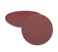 sourcing map Lot de 5 disques abrasifs PSA de 20,3 cm, grains 60 en oxyde d'aluminium auto-adhésifs, papiers abrasifs ronds sans trou, peinture de voiture, bois, métal