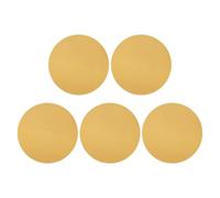 sourcing map Lot de 5 disques de ponçage 230 mm Grain 220 Crochet et boucle Papier abrasif Orbital aléatoire pour le travail du bois, automobile, métal, doré