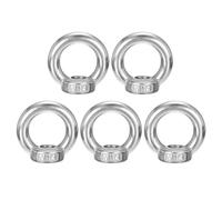 sourcing map Lot de 5 écrous à œillet de levage M14-2 x 50 mm, en acier inoxydable 304, forme ronde filetée femelle, pour réparation à la maison, raccord de corde