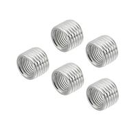 sourcing map Lot de 5 écrous réducteurs de filetage M14 x 1,5 mm mâle vers M10 x 1 mm femelle à filetage fin 10 mm de long