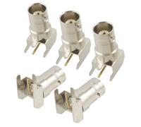 sourcing map Lot de 5 Embouts de Fer à souder BNC Femelle à Angle Droit pour antenne PCB Connecteur Adaptateur