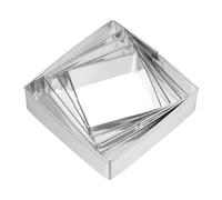 sourcing map Lot de 5 emporte-pièces carrés en acier inoxydable, Accessoire Cuisine