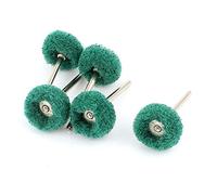 sourcing map Lot de 5 en nylon vert 22 mm x 10 mm tige droite polissage de roue brosse