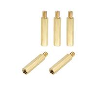 sourcing map Lot de 5 entretoises hexagonales en laiton M6 x 35 mm + 8 mm mâle-femelle pour carte mère FPV Drone quadricoptère, ordinateur et circuit imprimé