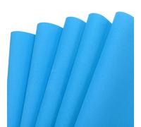 sourcing map Lot de 5 feuilles de mousse EVA Bleu lac 50 x 50 cm Épaisseur 2 mm Pour costumes, projets d'art et d'artisanat