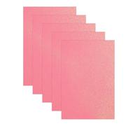 sourcing map Lot de 5 feuilles de mousse EVA scintillante rouge pur de 20,3 x 30,5 cm pour loisirs créatifs, scrapbooking, cadeau, décoration de fête
