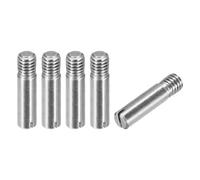 sourcing map Lot de 5 goupilles cylindriques fendues en acier inoxydable 304 M6 x 25 mm pour meubles et armoires