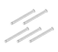 sourcing map Lot de 5 goupilles de chape à trou unique en acier inoxydable 304 à tête plate pour réparation mécanique, installation de meubles, équipements industriels, bricolage (argent)