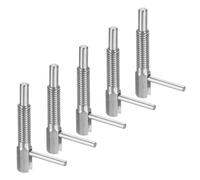 sourcing map Lot de 5 goupilles de piston d'indexation rétractables, M6 L en acier inoxydable, loquet à ressort télescopique, goupille de verrouillage pour machines de construction navale