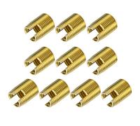 sourcing map Lot de 5 inserts filetés auto-taraudeuses M14 M18 x 24 mm 45# en acier au carbone