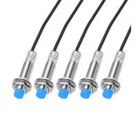 sourcing map Lot de 5 interrupteurs de capteur de proximité inductif M12 - PNP normalement ouvert - Distance de détection de 4 mm - DC 6-36 V LJ12A3-4-Z/BY, 1,2 m