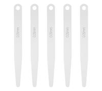 sourcing map Lot de 5 jauges d'épaisseur métriques de 0,05 mm à lame unique ovale en acier inoxydable 3CR-13 pour réparation de valve de bougie d'allumage de guitare