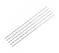 sourcing map Lot de 5 mini forets hélicoïdaux de 0,7 mm, en acier rapide à tige droite extra longue 60 mm pour alliage d'aluminium