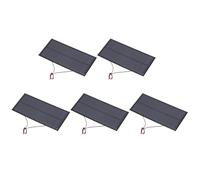 sourcing map Lot de 5 mini panneaux solaires 5 V 1 W 200 mA, petit panneau solaire polycristallin avec 2 câbles pour kit de matériaux de jouets électriques, chargeur, 130 mm x 60 mm