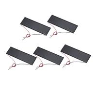 sourcing map Lot de 5 mini panneaux solaires 6 V 0,6 W 100 mA, petit panneau solaire polycristallin avec 2 câbles pour jouets électriques, kit de chargeur, 120 mm x 38 mm