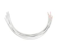 sourcing map Lot de 5 paires d'armatures en acier inoxydable pour soutien-gorge, 25,4 cm, pièces de rechange, fournitures de couture, taille standard pour soutien de bonnet D, argenté