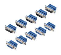 sourcing map Lot de 5 paires de connecteurs à sertir D-SUB DB15 15 broches IDC femelle mâle pas 2,54 mm pour câble plat