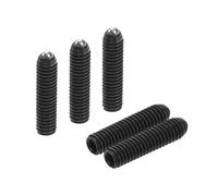 sourcing map Lot de 5 pistons M4 x 16 mm en acier à haute teneur en carbone pour outils pneumatiques de lubrification, noir