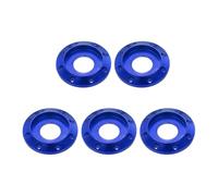sourcing map Lot de 5 rondelles M8 à huit trous en alliage d'aluminium anodisé coloré pour drones/RC/FPV/moto électrique (bleu)