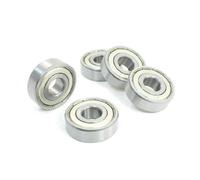 sourcing map Lot de 5 roulements à billes 15 x 42 x 13 mm à gorge profonde en acier au carbone 6302Z