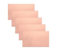 sourcing map Lot de 5 rubans adhésifs conducteurs en feuille de cuivre, 150 mm de large x 250 mm de long, 0,05 mm d'épaisseur, barrière de protection contre les limaces pour guitares en verre teinté à