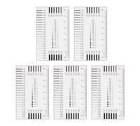 sourcing map Lot de 5 tableaux d'estimation de taille SEC de haute précision 8 cm Règle de film de détection de défauts pour mesurer les défauts de diamètre et de largeur de ligne