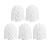 sourcing map Lot de 5 têtes de rechange rondes pour cuvette de toilette - 15 mm - Blanc